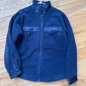 Navy Full-Zip Fleece Jacket